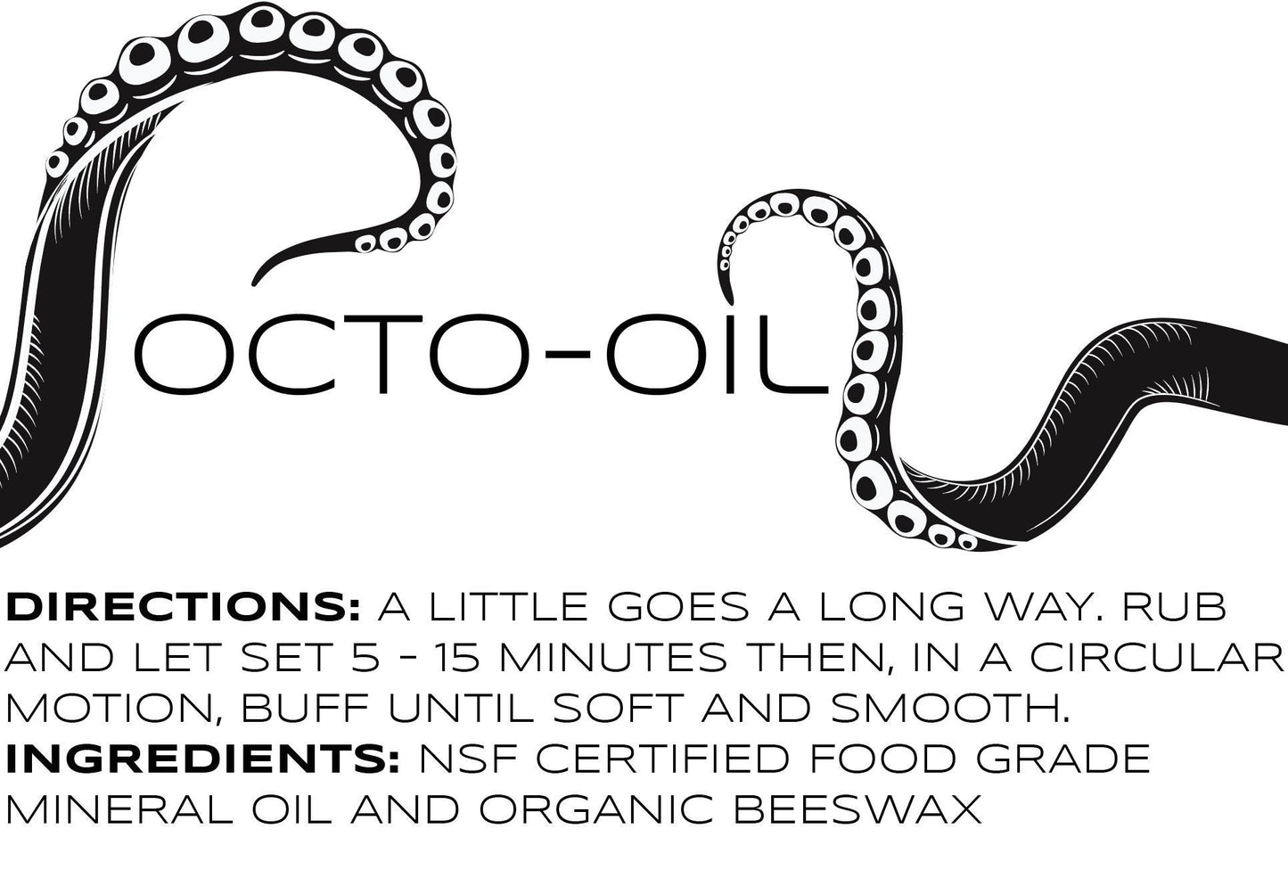 Octo-Oil all natural mineral oil with beeswax